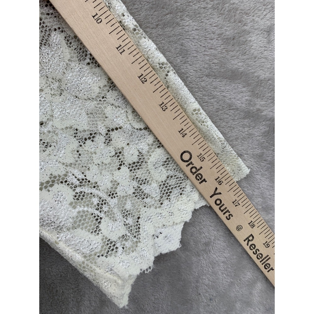 Kiyonna Bridal Dress‎ 4X Ivory Lace Glitter Wedding Dress Reception NEW - Picture 10 of 13
